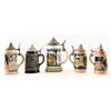 Image 2 : Collection of (5) German Beer Steins