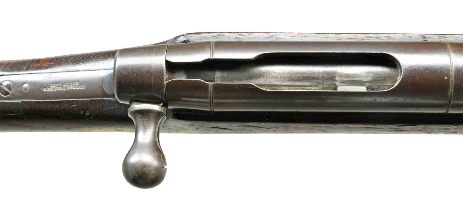 GREENE BREECH LOADING BOLT ACTION RIFLE.