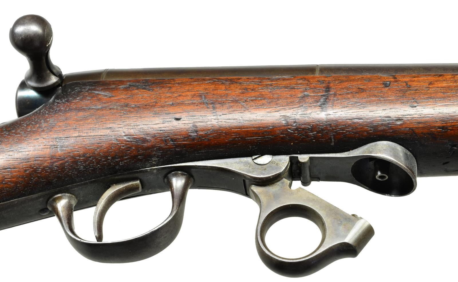 GREENE BREECH LOADING BOLT ACTION RIFLE.