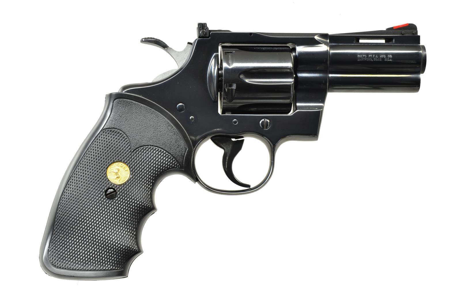 COLT BOXED 3" COMBAT PYTHON REVOLVER.
