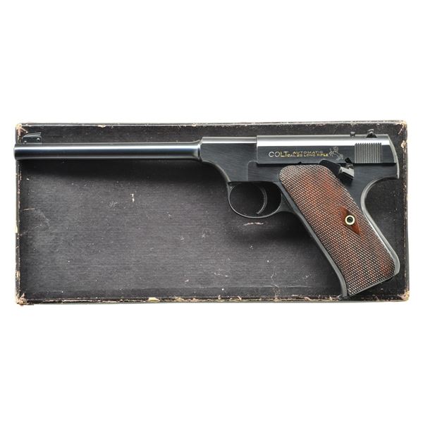 COLT PRE-WOODSMAN TARGET SEMI AUTO PISTOL.