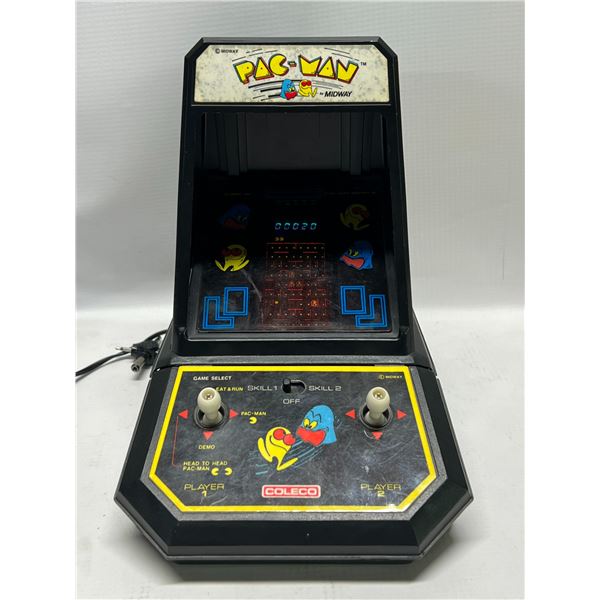 Vintage Pac-Man Coleco Midway Tabletop Arcade Game (see description)
