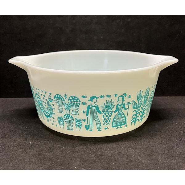 Pyrex Turquoise Amish / Butterprint 474-B Casserole 1.5 Qt NO Lid
