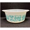 Image 4 : Pyrex Turquoise Amish / Butterprint 474-B Casserole 1.5 Qt NO Lid