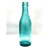 Image 1 : Vintage Canadian Coca-Cola Script Embossed Blue Glass Bottle