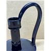 Image 3 : Cobalt Blue Ceramic Candle Stick Holder w/handle Approx: 4.75"T 4.75"W