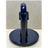 Image 4 : Cobalt Blue Ceramic Candle Stick Holder w/handle Approx: 4.75"T 4.75"W