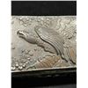 Image 2 : Vintage Embossed Metal Trinket / Storage Box Approx: 6x3.25"