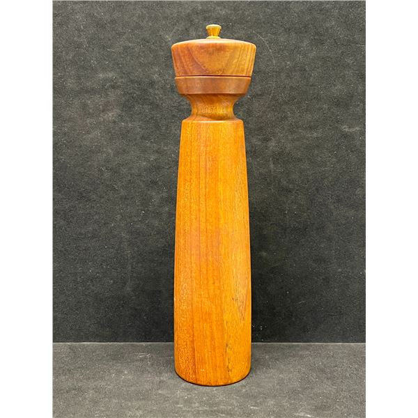 Mid Century Zassen Haus Teak Pepper Mill Grinder Approx: 11.75x2.75" German