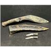 Image 1 : Traditional Knife Set India w/sheath & 2 Mini Knives