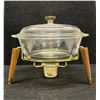 Image 1 : Mid Century Atomic Fire King Casserole & Warming Stand