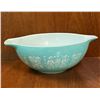 Image 2 : Pyrex Turquoise Amish / Butterprint 444 Cinderella Mixing Bowl 4 Qt NICE