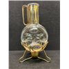 Image 1 : Mid Century Atomic Corning Glass Carafe Decanter w/stand Appr: 11"T 6"W