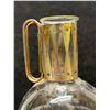 Image 7 : Mid Century Atomic Corning Glass Carafe Decanter w/stand Appr: 11"T 6"W