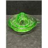 Image 3 : Green Depression Glass Orange / Lemon Juice Reamer Approx: 5.5"