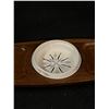 Image 2 : Mid Century Teak Serving Tray w/Ceramic Bowl Japan Approx: 18x7"