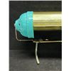 Image 3 : Mid Century Turquoise Plastic / Brass Headboard Lamp (see description)