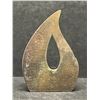 Image 5 : Mid Century Brass Flame / Tear Drop Bookend Ben Seibel Approx: 6.5x4.5"