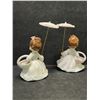 Image 5 : 2 Vintage Ucagco Ceramic Figurines w/umbrellas Japan Approx: 6" tall