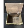 Image 8 : Brass Slippers / Storage Box Approx: 13.5x9.5" & 7.5"T