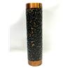 Image 1 : Mid Century Heavy copper Textured Brutalist Vase Approx: 8.5"T 2.125"W