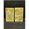 Image 4 : Italian Genuine Alabaster w/Praying hands Book Ends Approx: 5.5x3"