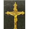 Image 7 : 2 Cast Metal Religious Items (taller is approx: 11"T 5"W)