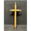 Image 1 : Nice Brass / Wood Religious Cross Approx: 11.75x5"