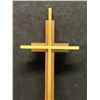 Image 2 : Nice Brass / Wood Religious Cross Approx: 11.75x5"