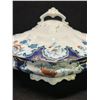 Image 2 : Antique Sevres Flow Blue J&G Meakin England Covered Serving Dish