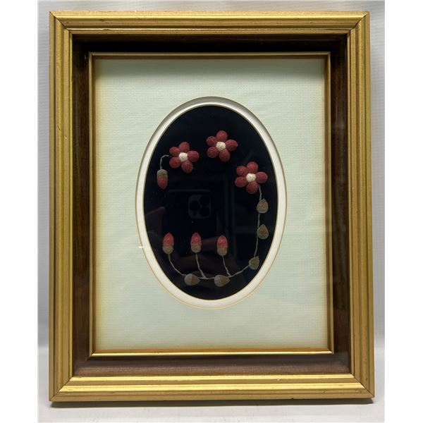 Caribou Hair Tufting Framed Art - Cookie Creighton AB 12.25x10.25"