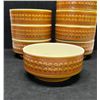 Image 2 : 8 Mid Century Hornsea Saffron Cereal Bowls Approx: 5"W (some crazing)