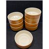 Image 3 : 8 Mid Century Hornsea Saffron Cereal Bowls Approx: 5"W (some crazing)