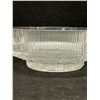 Image 2 : Vintage Textured Glass Fruit / Serving Bowl Approx: 8.5"W 3.25"T