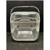 Image 2 : Vintage Guzzini Clear Acrylic Ice Bucket w/insert & Tongs 7x7" & 6.5"T