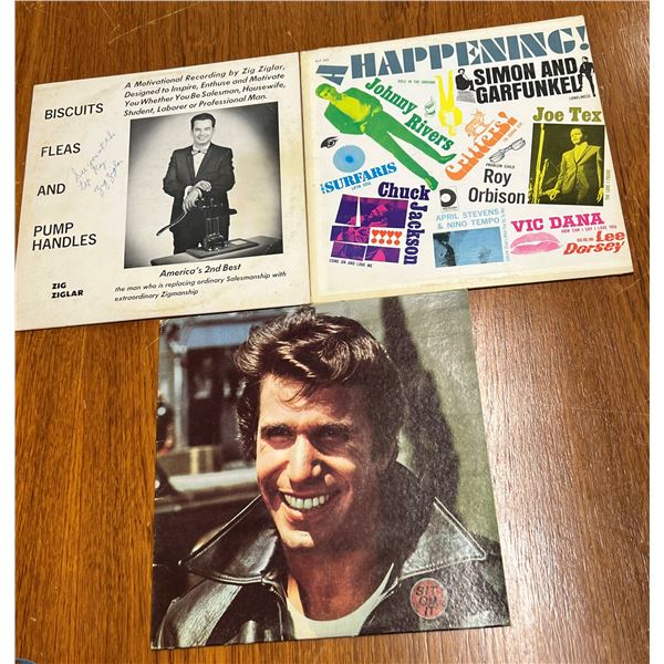 Fonzie Happy Days / Zig Ziglar & A Happening! 12" LPs Records