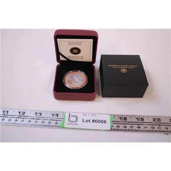 2011 50-Cent Coloured Coin (Gifts from Santa)