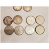 Image 3 : (12) Silver dimes 1oz (28g) 1943,44,49,50,53,59-64 (4 king george, 8 queen elizabeth)