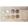 Image 5 : (12) Silver dimes 1oz (28g) 1950-1957,59,60,61 (4 king george, 8 queen elizabeth)