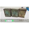 Image 1 : (3) Old Chum tobacco tins