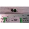 Image 1 : (2) Green, Purple marbles