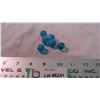 Image 1 : (6) Blue marbles with white swirl