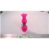 Image 1 : Pink glass oil lamp