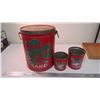 Image 1 : (3) Different size shamrock lard tins - 5.5x15.5