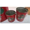 Image 2 : (3) Different size shamrock lard tins - 5.5x15.5