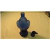 Image 2 : Blue glass eagle bottle