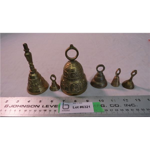 (6) Brass bells