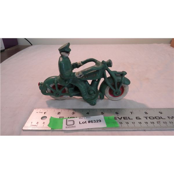 Champion cast iron motorcycle + rider