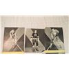 Image 4 : (6) Hockey photos - double sided - 1940-50's