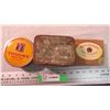 Image 2 : (2) Tobacco tins + (1 wood cigar box)